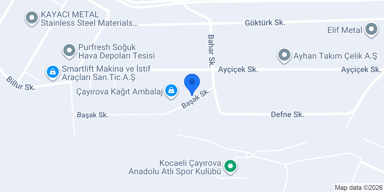Alkon Çelik Yapı A.Ş. (Fabrika) konumu