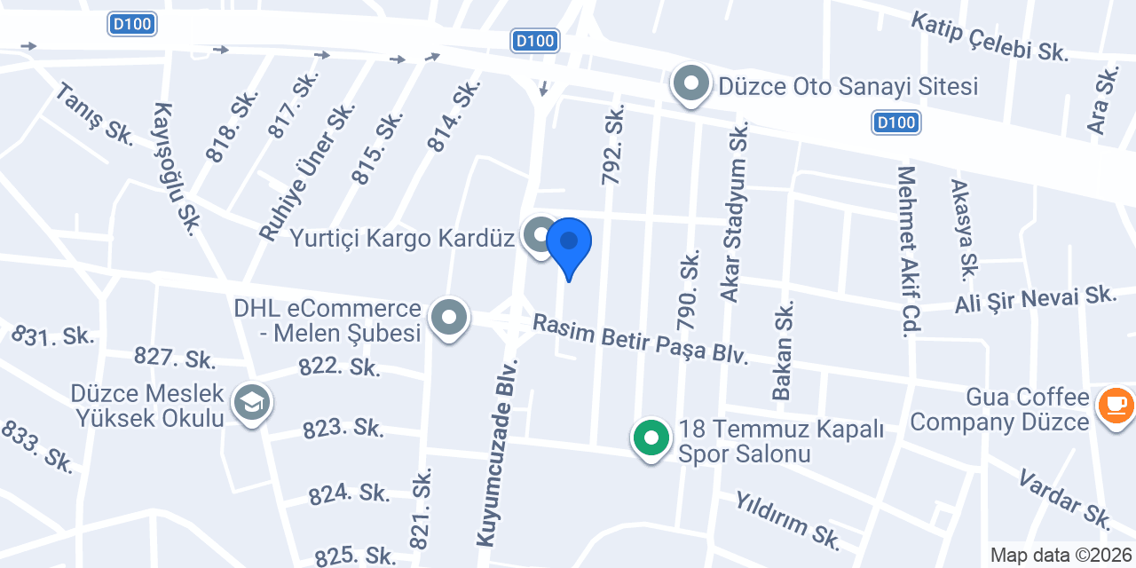 BERKE MAKİNA konumu