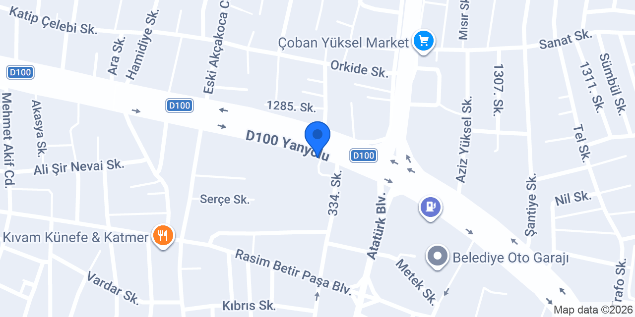 ABANT Orman Ürünleri ve Yapı Malzemeleri konumu