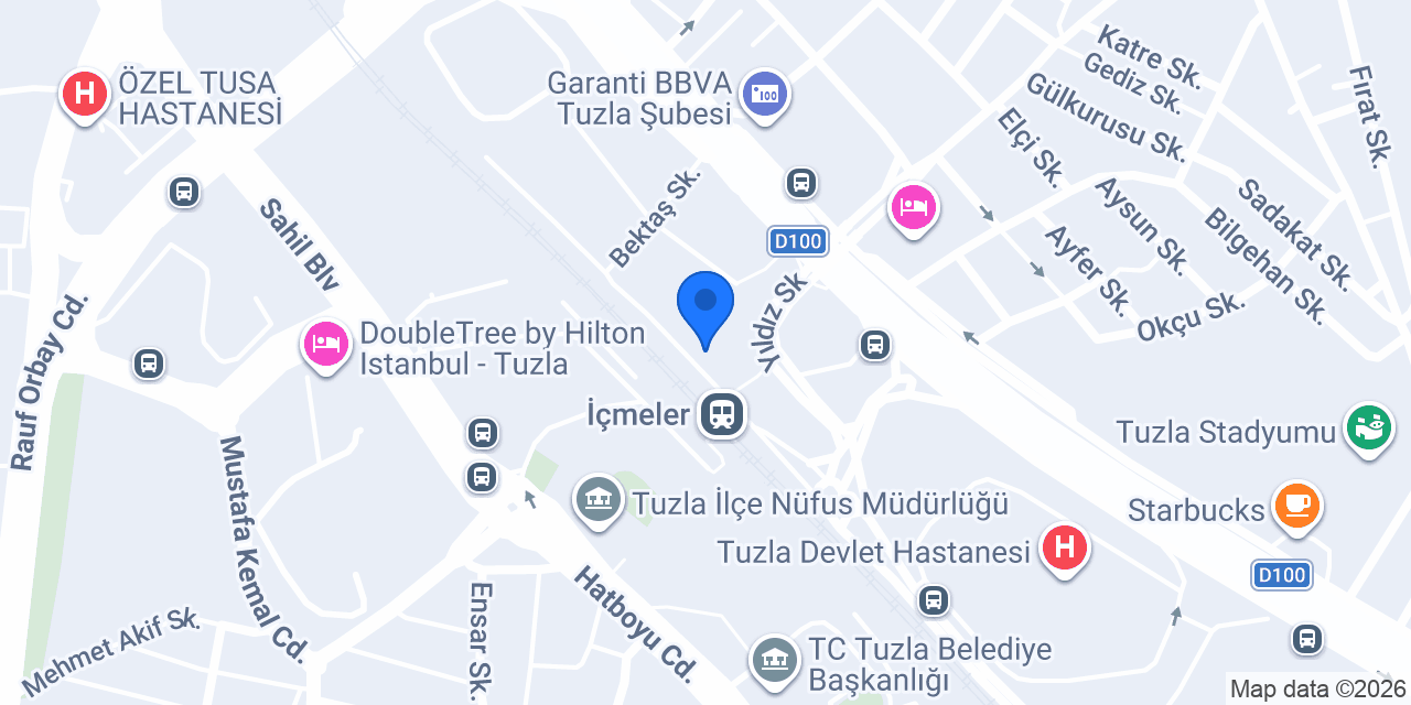 Tuzla Pansiyon konumu