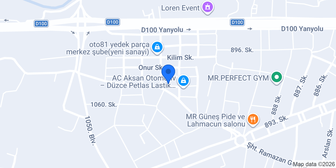 OZANLAR GARAGE konumu