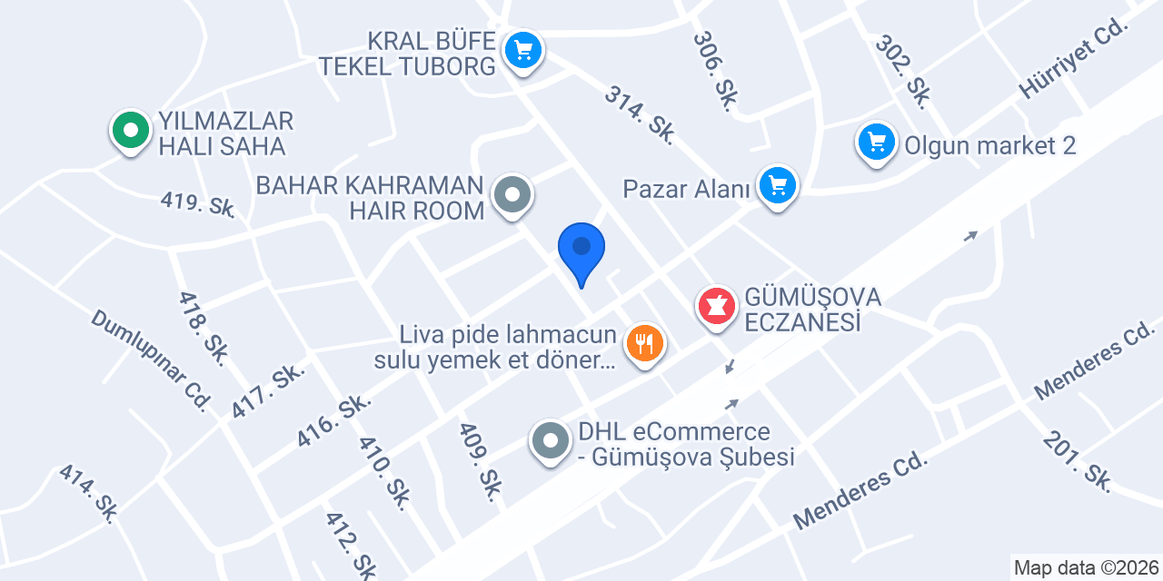 Gümüşova Veteriner Kliniği konumu