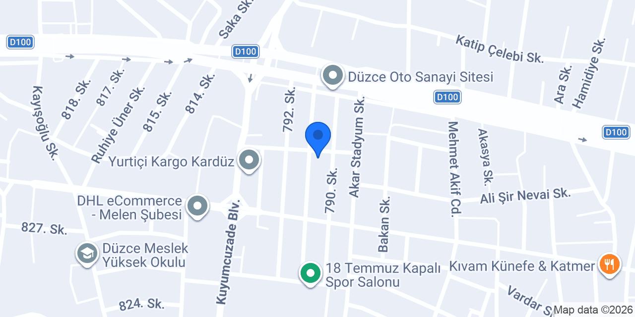 Kaya oto konumu