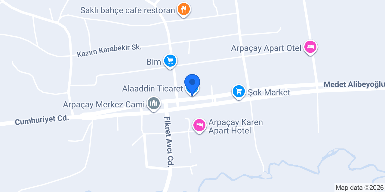 Alaaddin Ticaret konumu