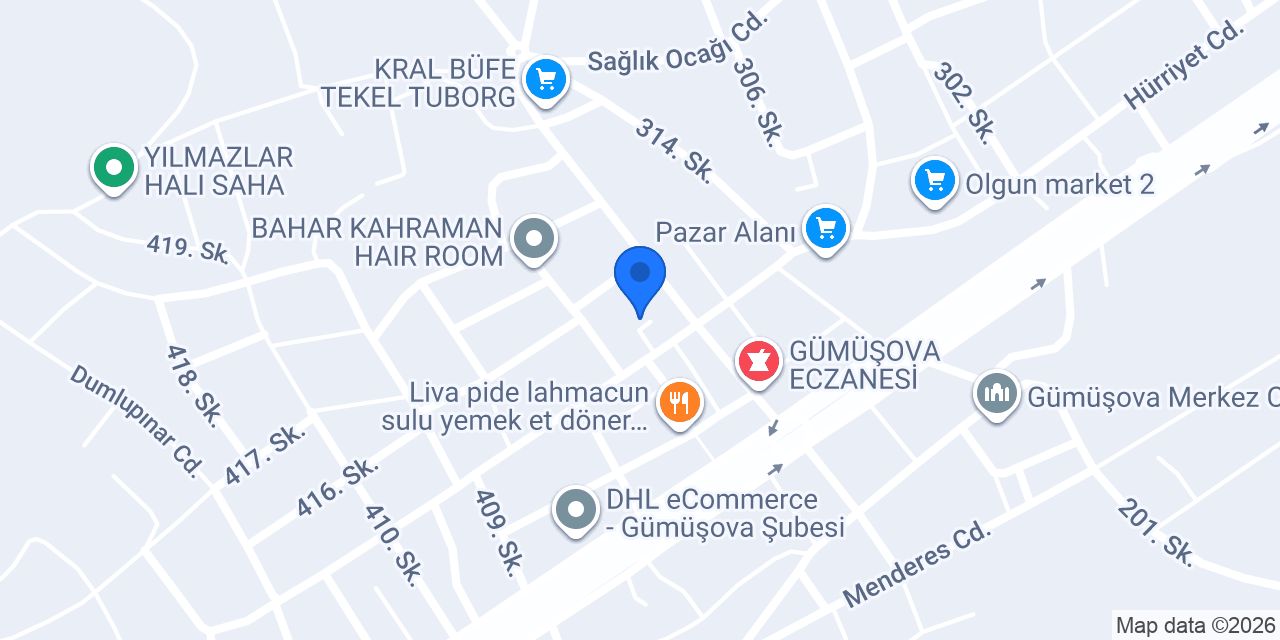 Gümüşova Belediyesi konumu