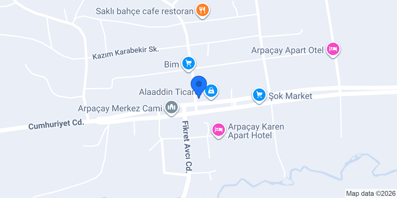 Arpaçay Belediyesi konumu