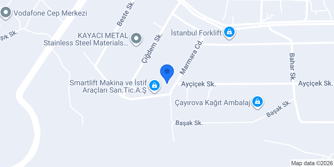 Zarifoğlu Makina A.Ş. konumu