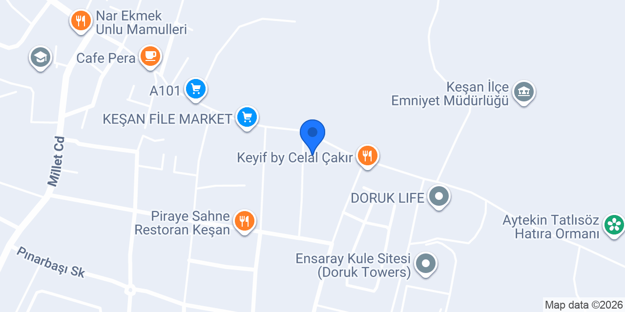Şok market konumu