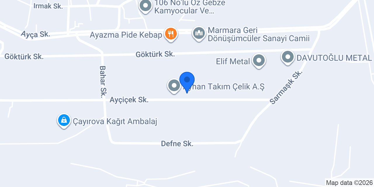 Kumsan Çelik konumu