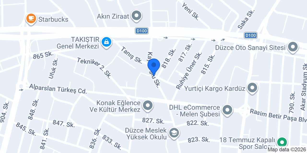 Doğangüç makina konumu