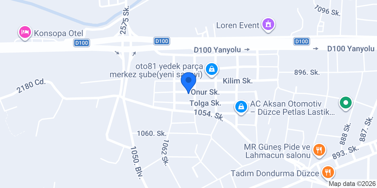 Önder Otomotiv konumu