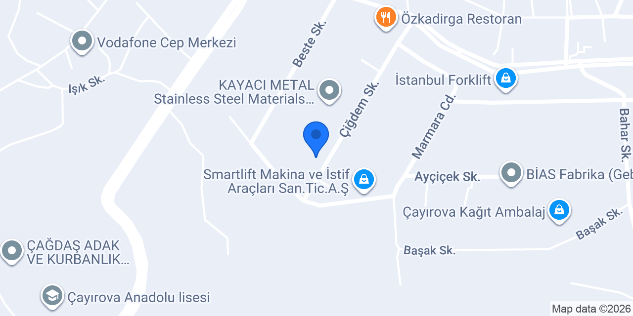 Tekmak Kalıp konumu