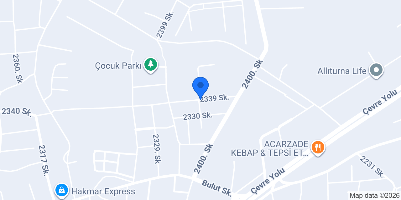 Öz Bilgin Nakliyat konumu