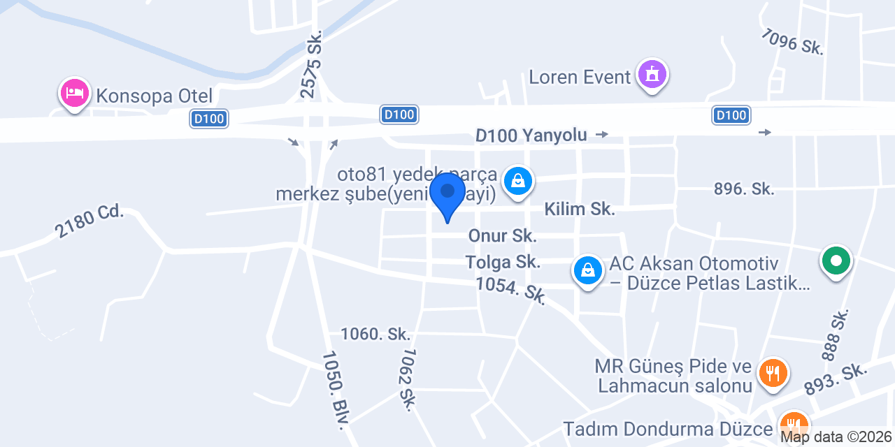 Kalender oto konumu