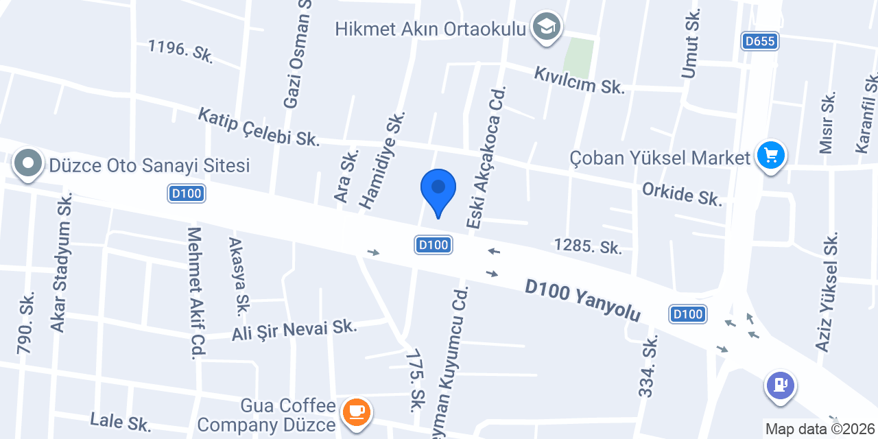 Düzce 11. Noterliği konumu