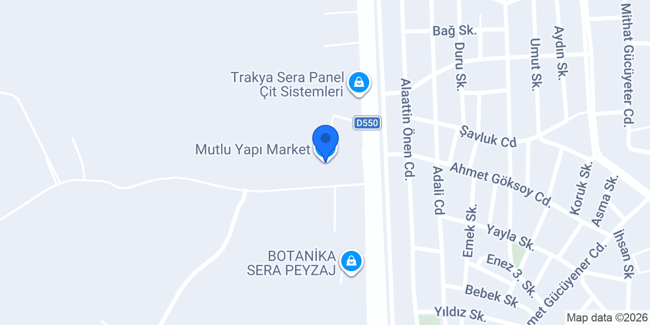 Mutlu Yapı Market konumu