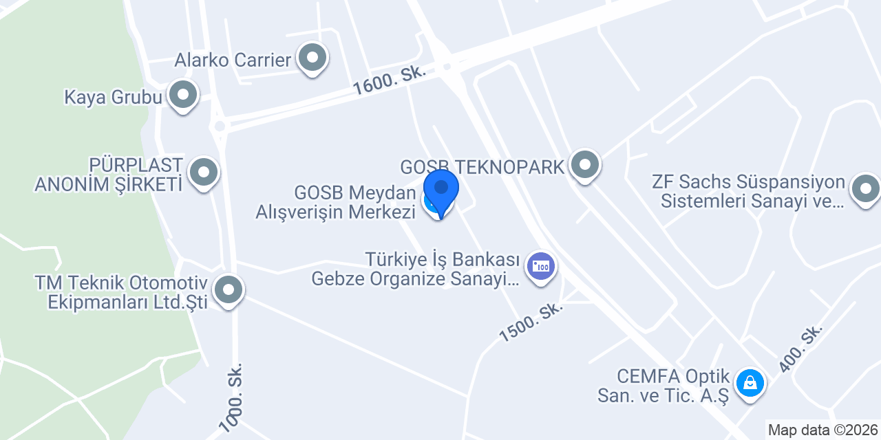 Vakıf Katılım Gebze Ticari Şube konumu