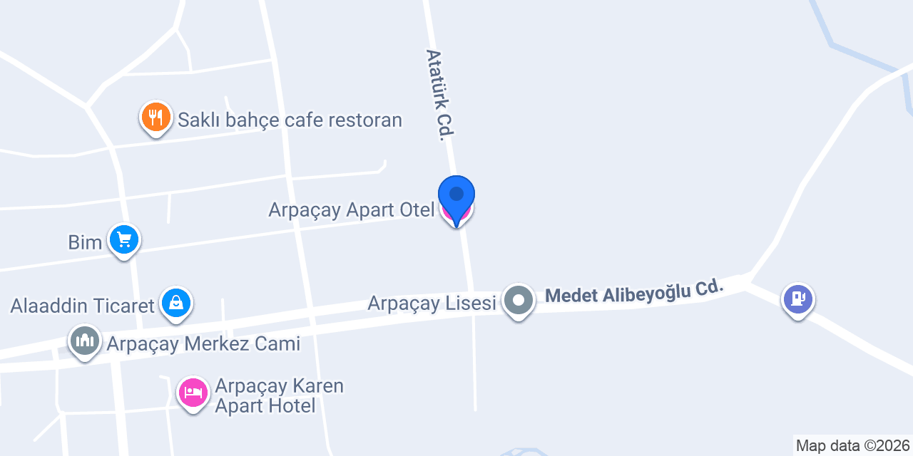 Arpaçay Apart Otel konumu