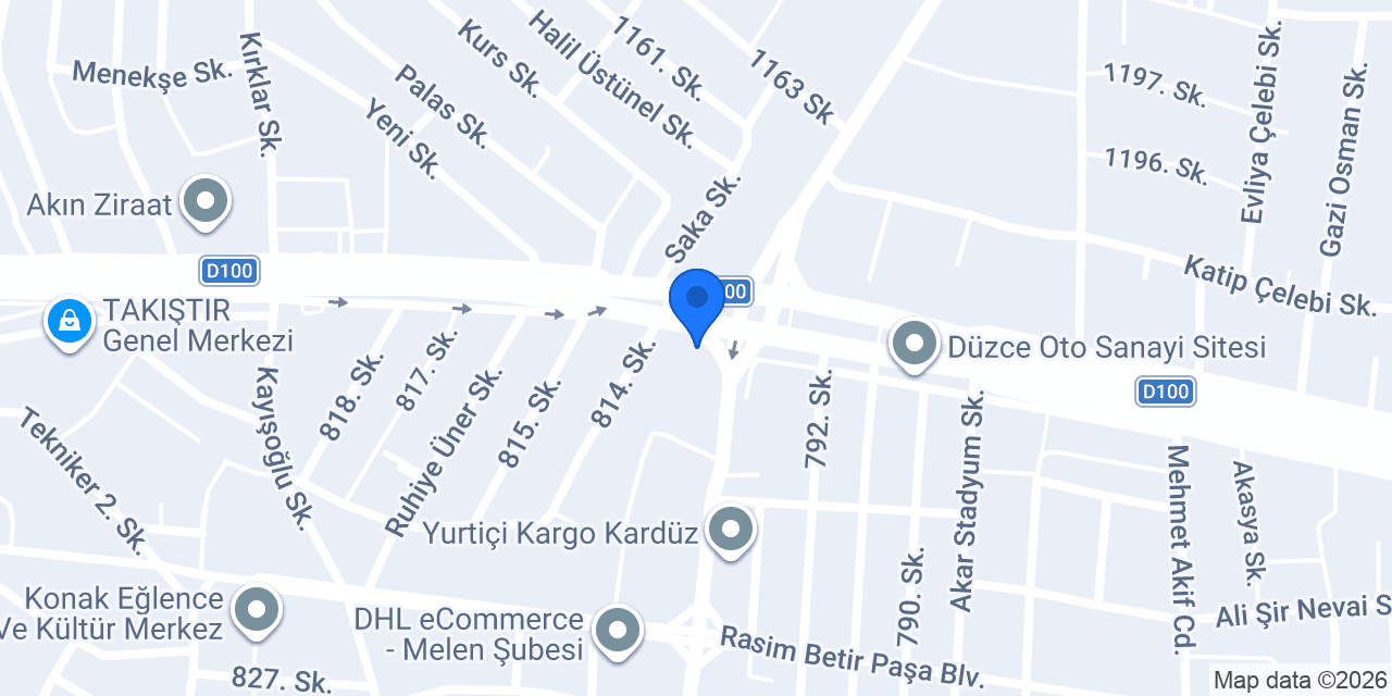 Düzce Star Reklam konumu