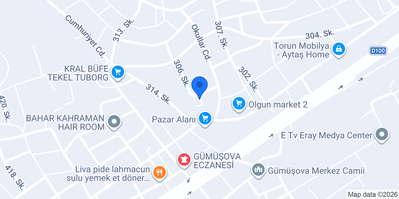 Çamlık kafe konumu