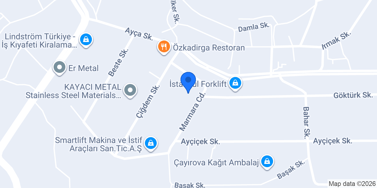Metra Endüstriyel Ürünler San. ve Tic. Ltd. Şti. konumu