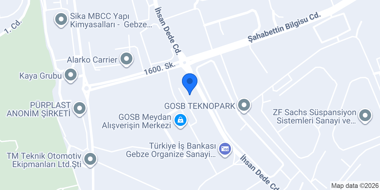 QNB Gebze Organize Sanayi Şubesi konumu
