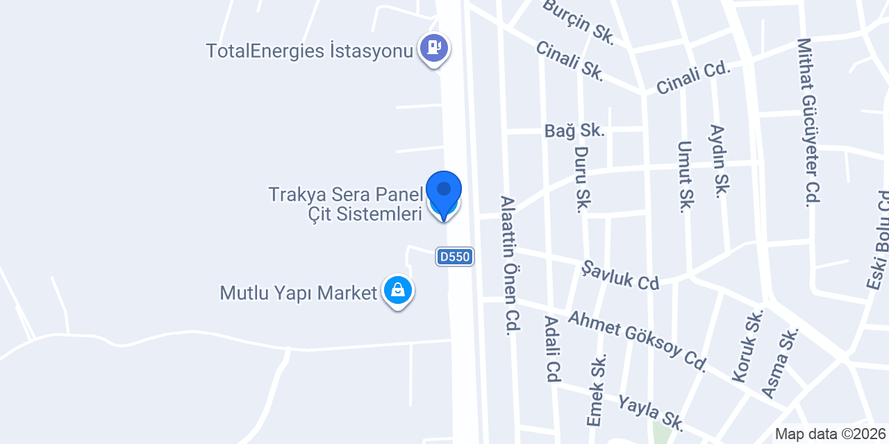 Trakya Sera Panel Çit Sistemleri konumu
