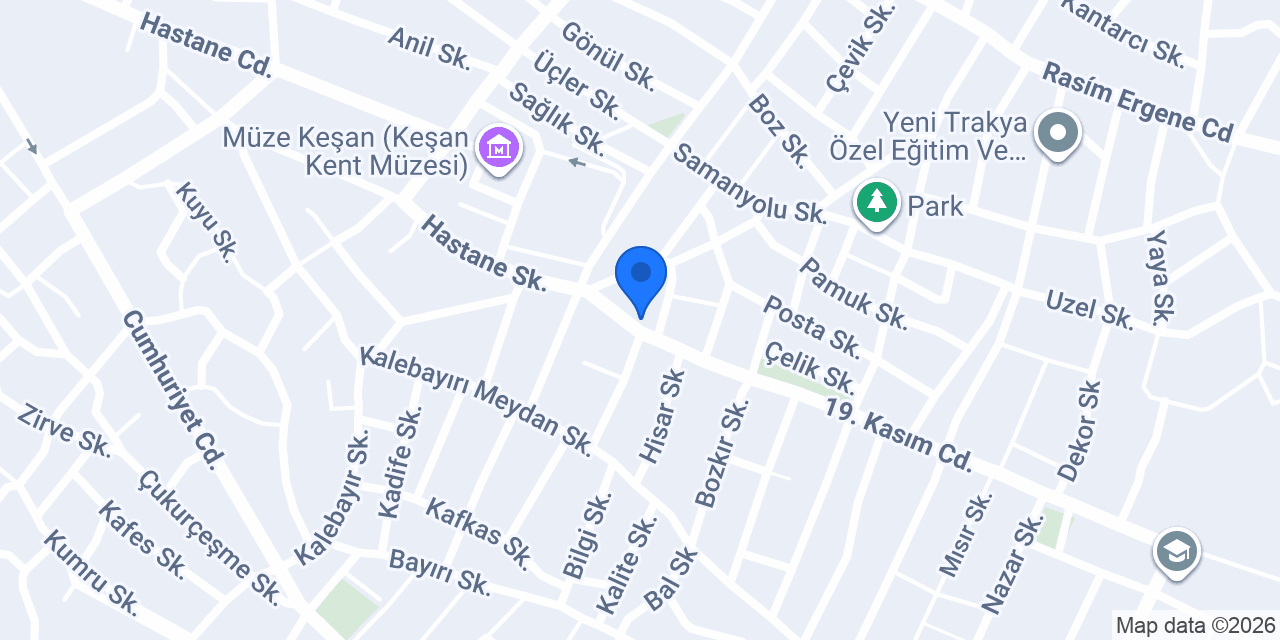 Anıl Süt Keşan konumu