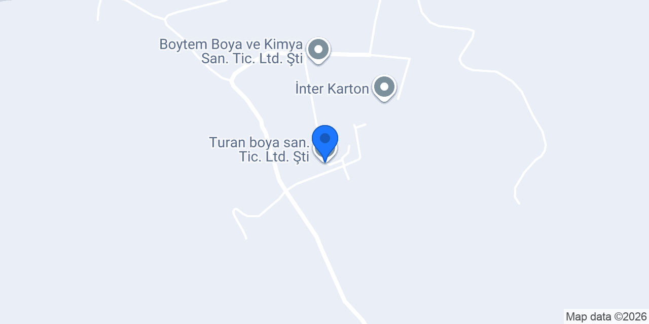 Turan boya san. Tic. Ltd. Şti konumu