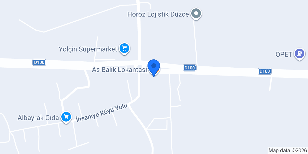 As Balık Lokantası konumu