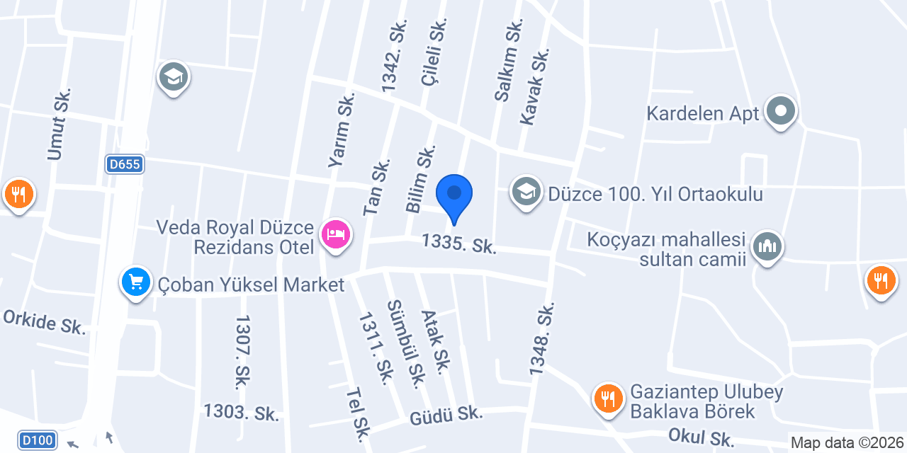 Karaca Eczanesi konumu