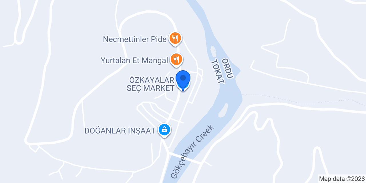 ÖZKAYALAR SEÇ MARKET konumu