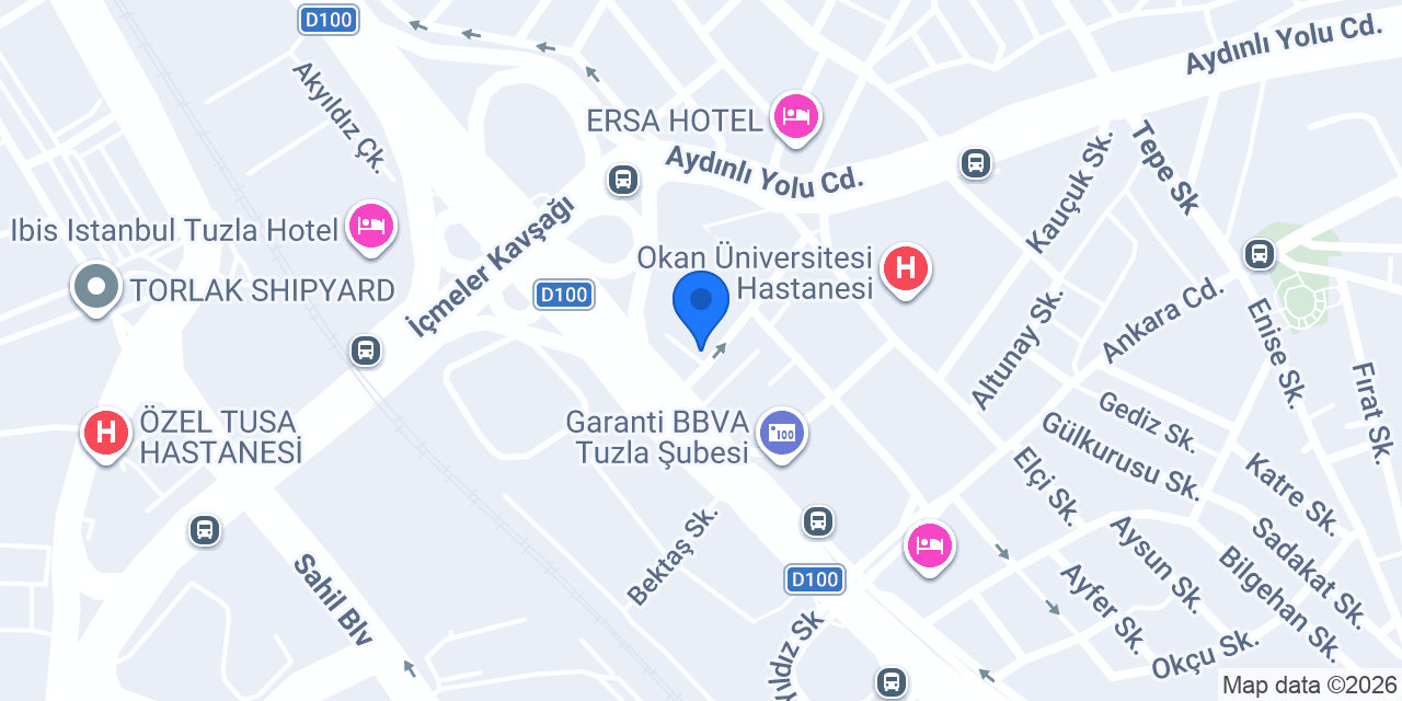 QNB Tuzla Şubesi konumu