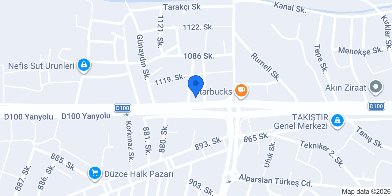 Düzce Yarenler Branda Tente konumu