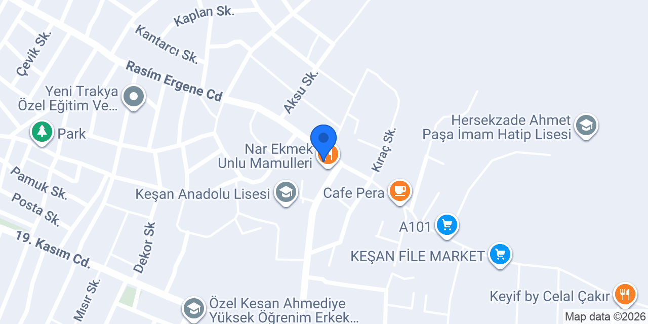 Çakmak Fast Food konumu