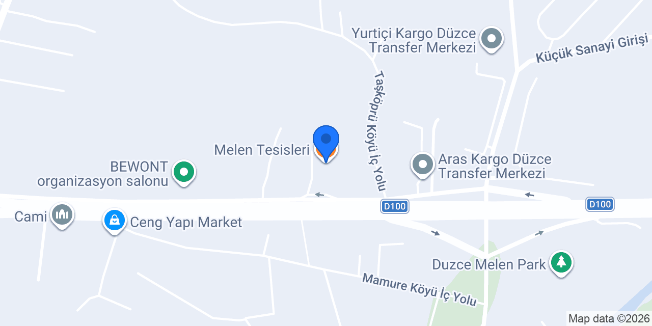 Melen Tesisleri konumu