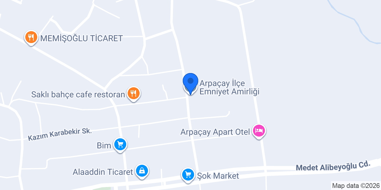 Arpaçay İlçe Emniyet Amirliği konumu