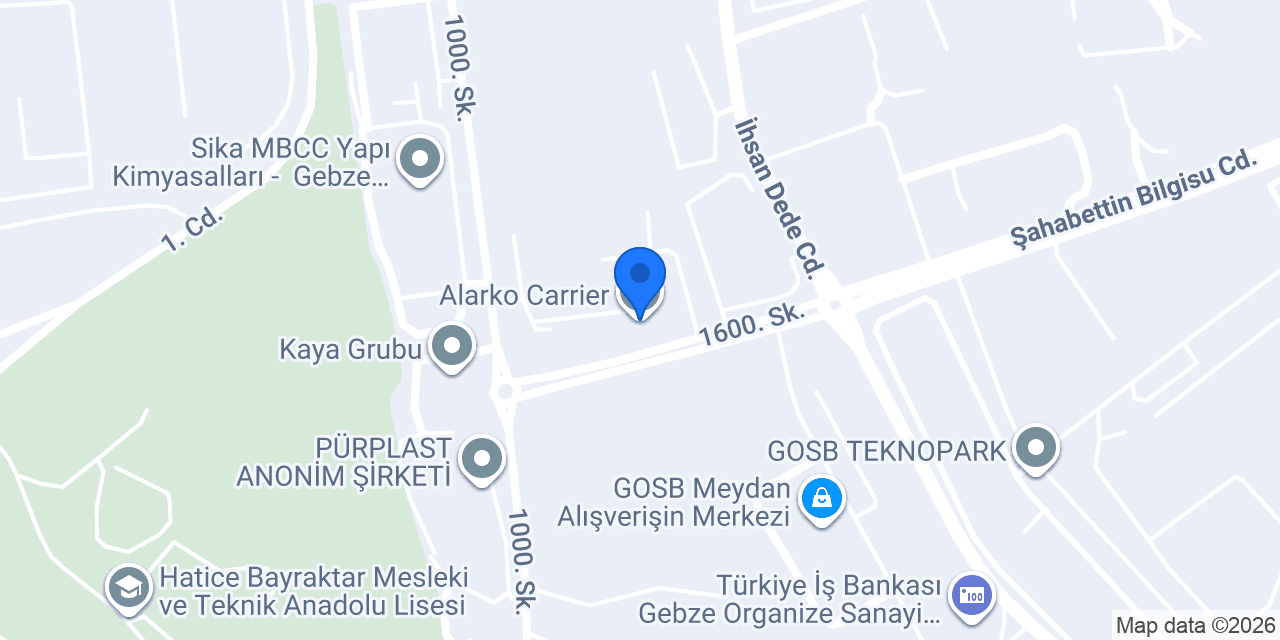 Alarko Carrier konumu