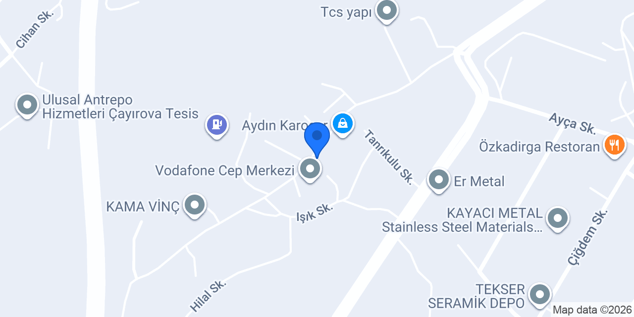 Gebze Havalandırma - Era Havalandırma konumu