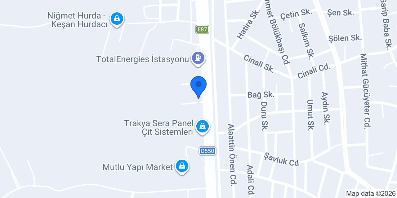 KILIÇLAR TRAKTÖR - KEŞAN konumu