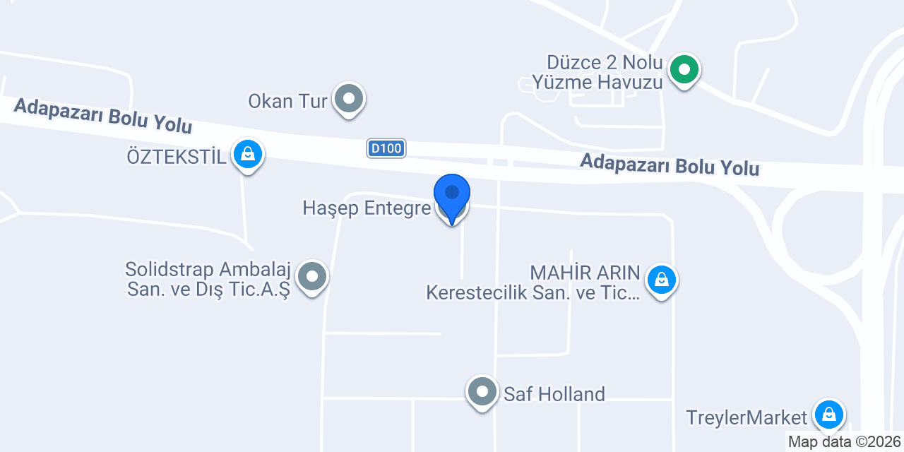 Haşep Entegre konumu