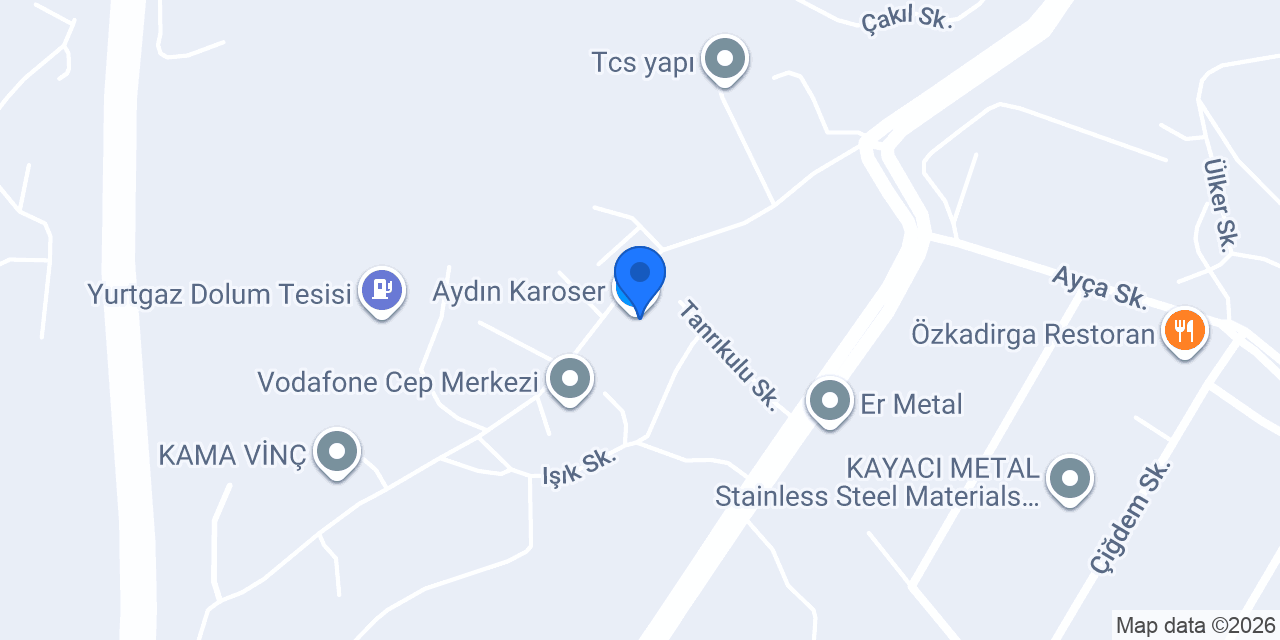 Aydın Karoser konumu