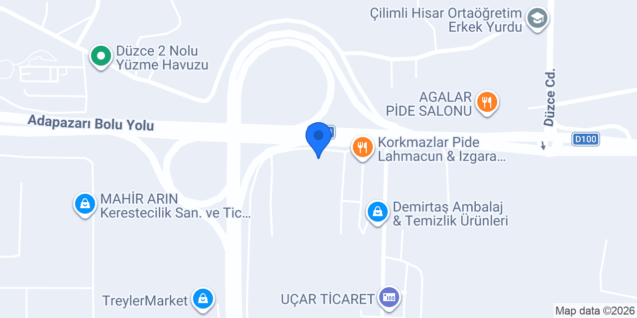 Düzce Oto Elektrik konumu