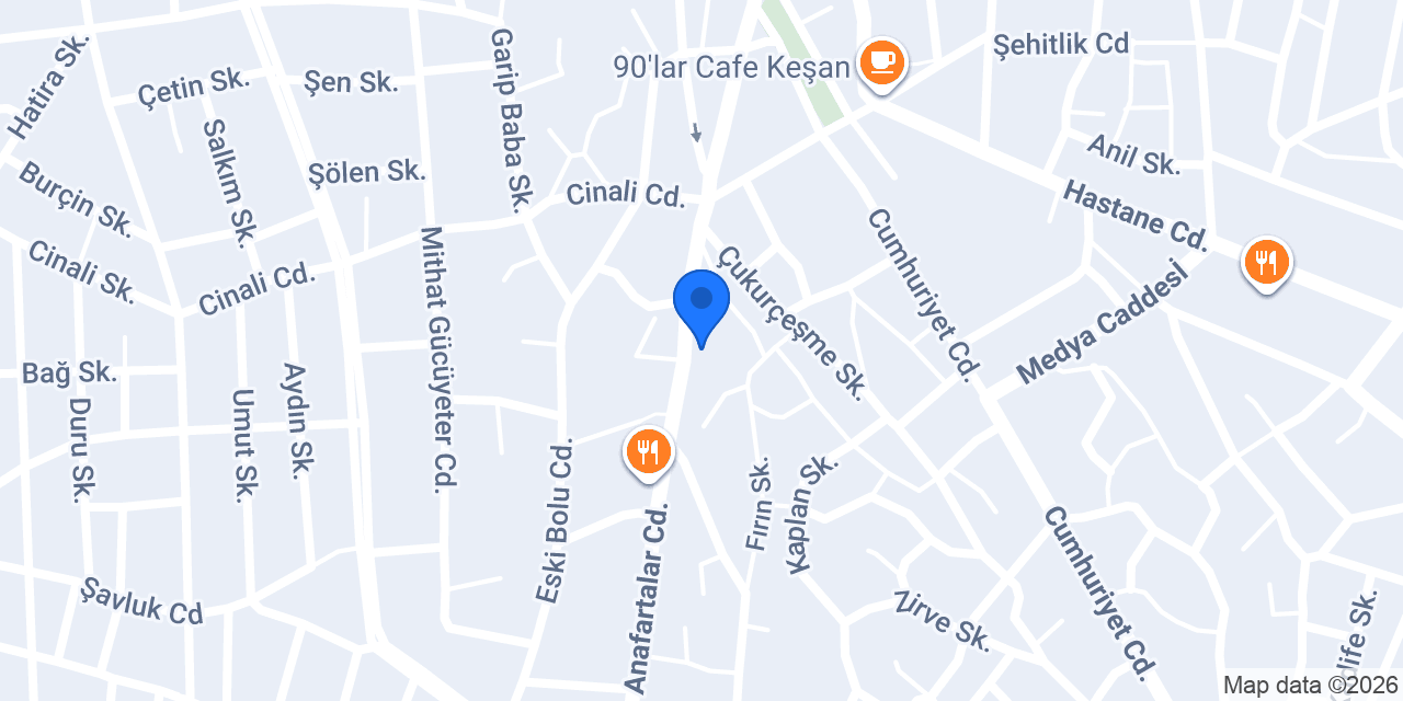 Bozkurt Elektrik konumu