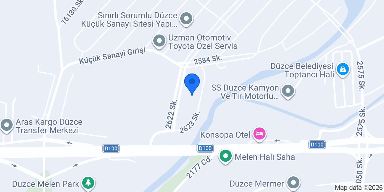 SEZGİN OTOMOTİV DÜZCE konumu