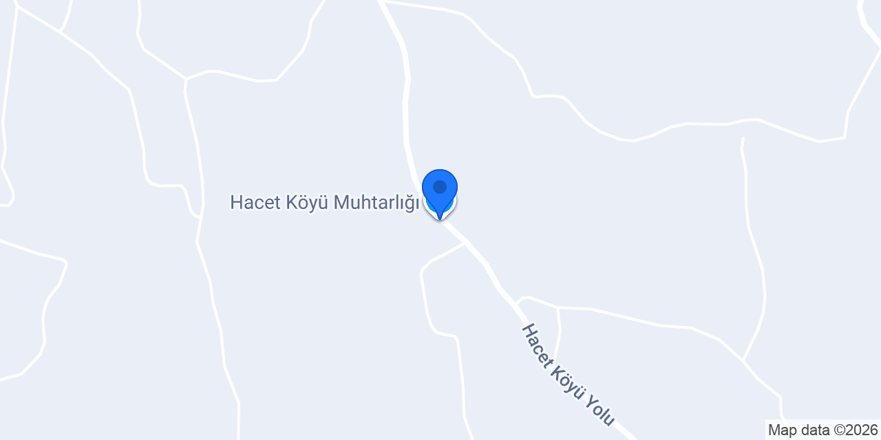 Hacet Köyü Muhtarlığı konumu