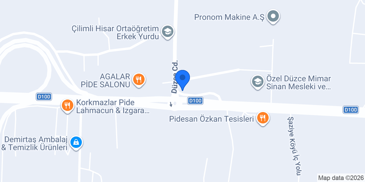YAĞIZ AUTO konumu