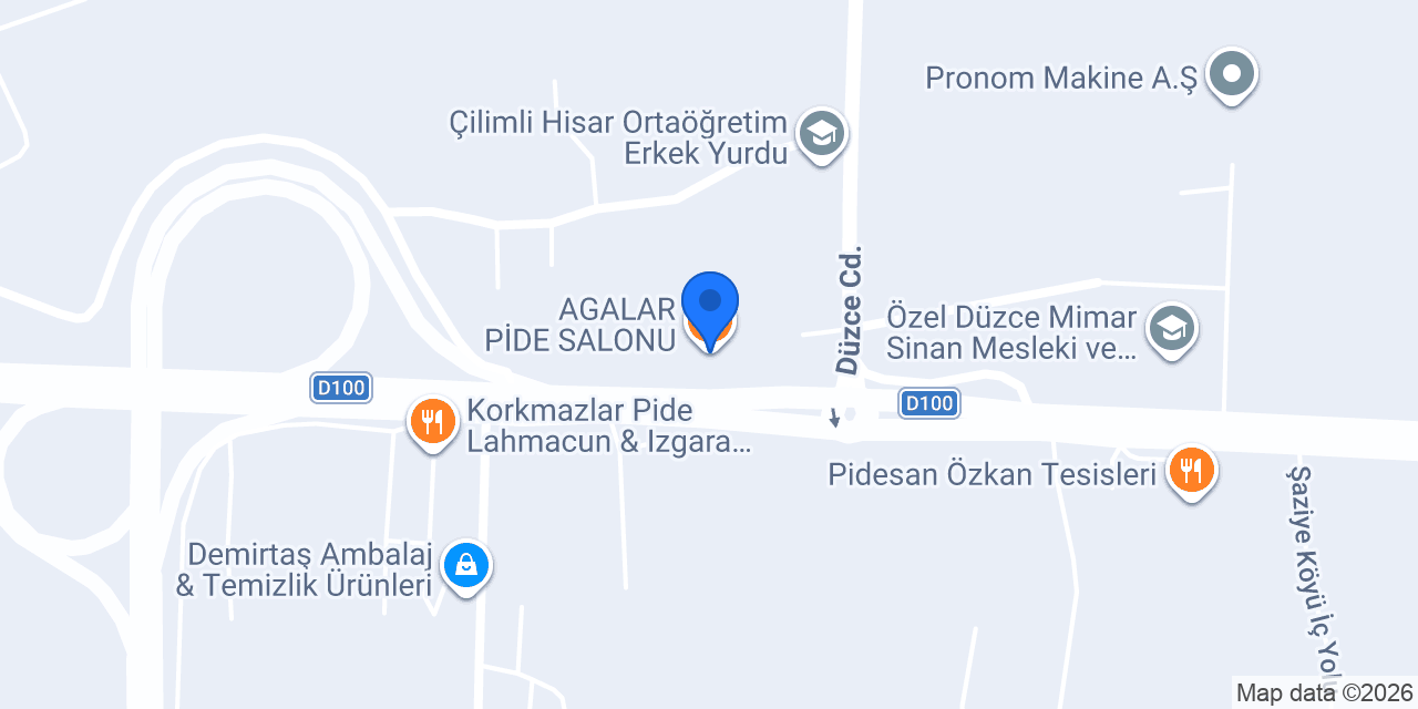 AGALAR PİDE SALONU konumu