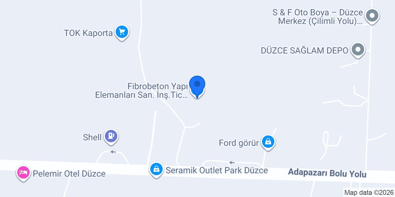 Fibrobeton Yapı Elemanları San.İnş.Tic.A.Ş. konumu