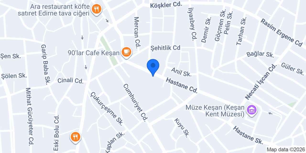 Yuvam Pizza Cafe konumu
